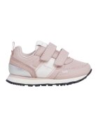 Pepe Jeans London Pantofi sport cu segmente din material textil si velcro - Alb/Roz pastel/Argintiu