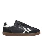 Pepe Jeans London Pantofi sport din piele cu garnituri din piele intoarsa - Alb/Negru