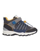 Pepe Jeans London Pantofi sport din piele intoarsa si material textil cu inchidere velcro - Galben/Albastru/Gri inchis