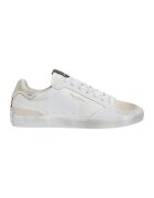 Pepe Jeans London Pantofi sport low-cut cu aspect uzat - Alb optic/Alb murdar