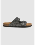 Pepe Jeans London Papuci cu aspect stralucitor - Argintiu