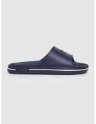 Pepe Jeans London Papuci cu logo - Alb murdar/Bleumarin