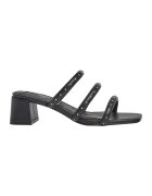 Pepe Jeans London Papuci cu toc si nituri metalice - Negru