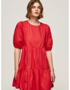 Pepe Jeans London Rochie mini lejera cu decupaj pe spate Bella - Rosu