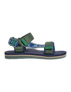Pepe Jeans London Sandale textile cu velcro - Kaki/Bleumarin