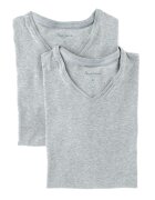 Pepe Jeans London Set de tricouri de casa gri cu decolteu in V Aiden - 2 piese - Gri petrol/Gri