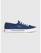 Pepe Jeans London Tenisi cu varf rotund - Albastru inchis/Alb optic