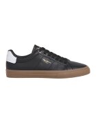 Pepe Jeans London Tenisi din piele ecologica cu talpa plata - Negru