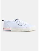 Pepe Jeans London Tenisi low-cut - Alb murdar