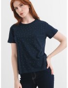 Pepe Jeans London Tricou cu nituri - Bleumarin