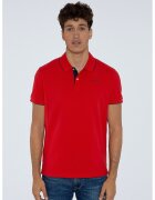 Pepe Jeans London Tricou de bumbac cu logo brodat Lucas - Rosu
