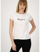 Pepe Jeans London Tricou din amestec de in Daisy - Alb