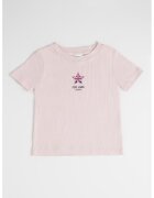 Pepe Jeans London Tricou din bumbac cu imprimeu - Roz prafuit