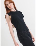 Pepe Jeans London Tricou uni de bumbac - Negru