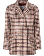 Pepe Jeans Palton cu imprimeu houndstooth