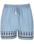 Pepe Jeans Pantaloni scurti cu snur si talie inalta