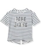 Pepe Jeans Tricou cu imprimeu in dungi si decorat cu paiete -