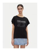 Pepe Jeans Tricou dama PL505996 - Bumbac - Negru - Negru