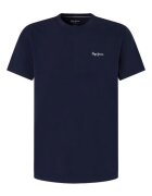 Pepe Jeans Tricou din bumbac cu detaliu logo discret - Bleumarin