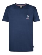 Petrol Industries Tricou Barbati - bleumarin - 100% bumbac