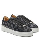 Philipp Plein Tenisi dama - textil - negru/alb