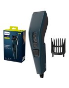 Philips Masina de tuns Seria 3000 HC3505/15 - 13 setari de lungime (0.5-23 mm) - urilizare cu fir - lame din otel inoxidabil cu autoascutire - tehnologie Trim-and-Flow - Negru/Albastru