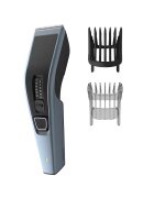 Philips Masina de tuns Seria 3000 HC3530/15 - 13 setari de lungime (0.5-23 mm) - 75 min autonomie fara fir/nelimitat cu fir - lame din otel inoxidabil cu autoascutire - tehnologie Trim-and-Flow - Negru/Gri