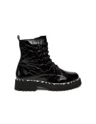 PIAZZA Pantofi sport dama - 73395 - Piele lacuita - Negru - Negru