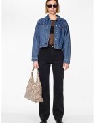Pieces Blugi cu talie inalta - Negru