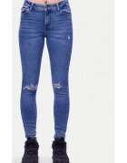 Pieces Blugi dama - 304519680 - Bumbac/Poliester - XS-L30 EU - Albastru