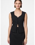 Pieces Bluza din amestec de bumbac organic si nasturi
