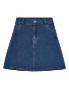 Pieces Fusta denim albastru - bumbac - viscoza - poliester