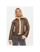 Pieces Geaca dama - 304502927 - Piele ecologica - Maro - Maro