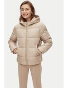 Pieces Geaca din puf 17115626 Bej Regular Fit - Poliester