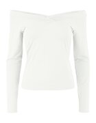Pieces Hanorac dama - 301792772 - Viscoza - Alb - Alb