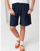 Pieces Pantaloni cu talie inalta si buzunare - Albastru indigo