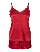 Pieces Pijama dama - 302965670 - Poliester - Rosu - Rosu
