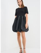 Pieces Rochie scurta cu aspect 2in1 si maneci scurte - Negru