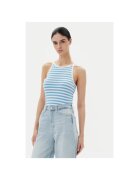 Pieces Top dama 17155477 - Viscoza - Albastru - Albastru