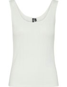 Pieces Top dama 17155482 - Bumbac/Poliester - Alb - Alb