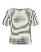 Pieces Tricou dama 17155073 - Bumbac/Poliester - Ecru - Ecru