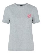 Pieces Tricou dama 17155082 - Bumbac organic - Gri - Gri