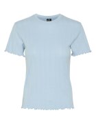 Pieces Tricou dama 17155480 - Bumbac/Poliester - Albastru deschis - Albastru deschis
