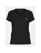 Pieces Tricou dama - 304915185 - Bumbac organic - Negru - Negru