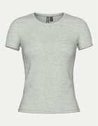 Pieces Tricou dama - 304915505 - Bumbac organic - Gri - Gri