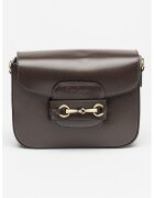 Pierre Cardin Geanta crossbody de piele cu logo - Maro inchis