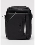 Pierre Cardin Geanta crossbody din material textil - Negru