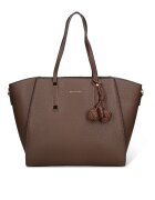 Pierre Cardin Geanta de piele ecologica cu bareta de umar si canafi Seraphina Ultra - Maro taupe