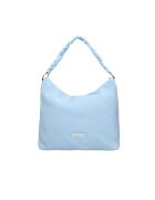 Pierre Cardin Geanta hobo texturata de piele ecologica - Albastru deschis