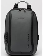 Pierre Cardin Rucsac pentru laptop cu maner metalic - Gri inchis
